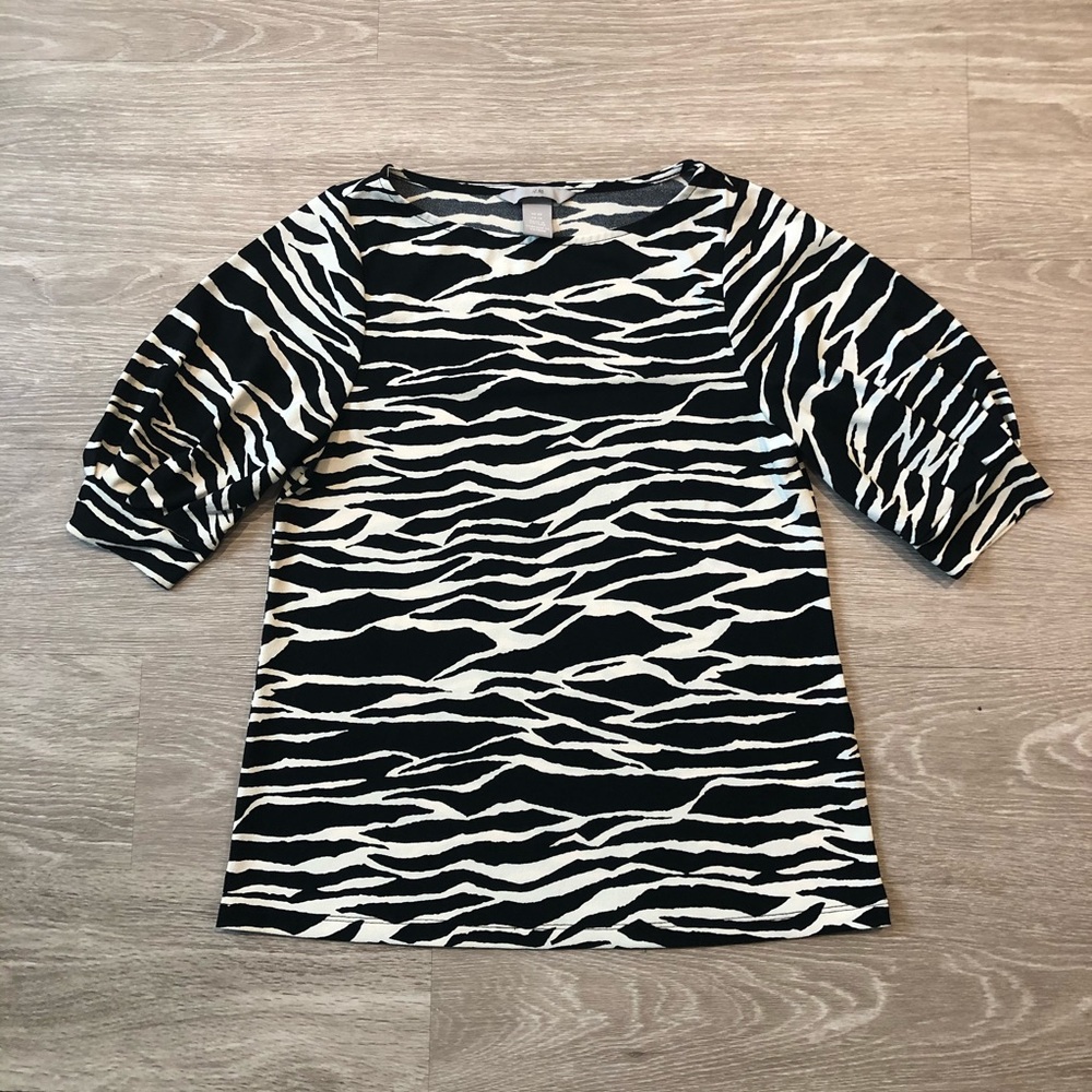H&M Abstract Work Blouse